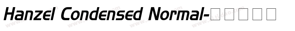 Hanzel Condensed Normal字体转换